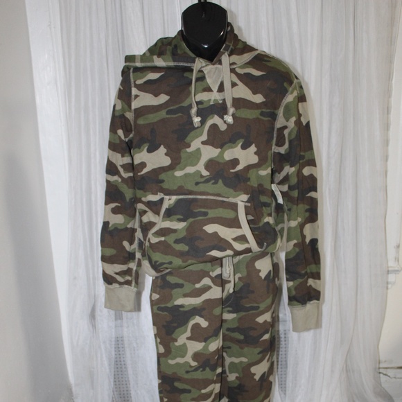 Lucky Brand Long Sleeve Pullover Hoodie and drawstring Jogger Sweatsuit.  Sz M - Picture 1 of 6